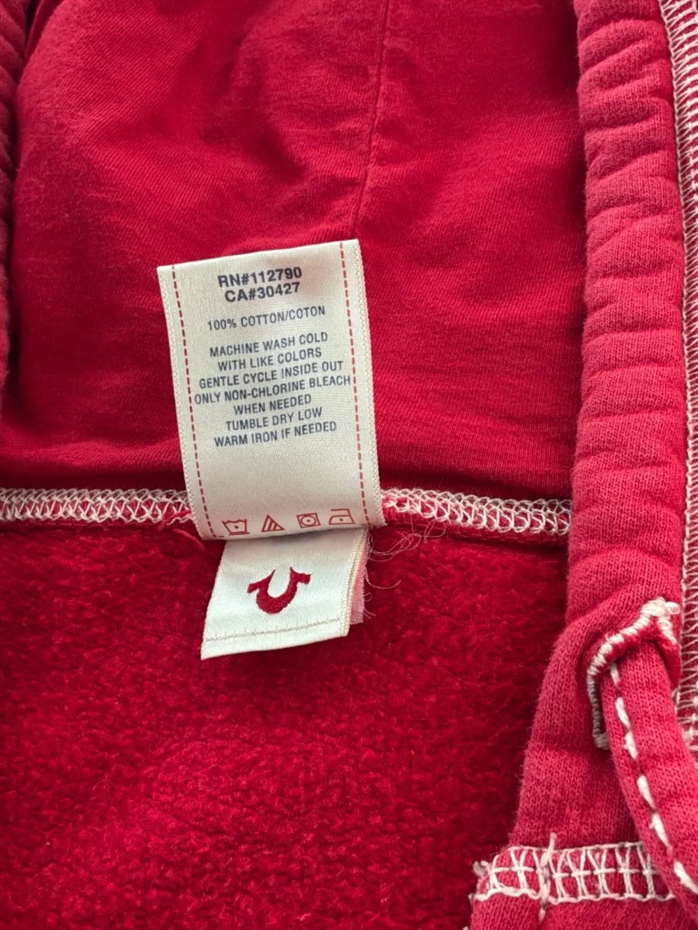 TRUE RELIGION ZIP BUDDAH HOODIE/VINTAGE VINTAGE VINTAGE